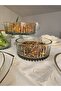 Cut Crystal Glass Salad Bowl Set of 3 - 2