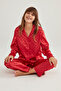 Satin Hearts Pajama Set
