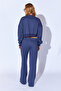 Loose Cut Luxury Thick Three Thread Soft Textured Women's Trousers |   Smoked Mkw 689375 -01 - 5