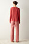 Checkered Red Thermal Pajama Set - 6