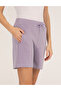 Lilac Comfort Fit Knitted Shorts 50269445 -Vr034 - 6