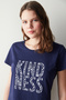 Kindness Navy Blue Capri Pajama Set - 2