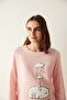 Pink Rain On Me Thermal Pajama Set - 4