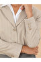 Beige Striped Crop Jacket 50273066-VR011 - 7