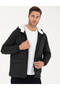 Black Hooded Spring Seasonal Coat 50273114-Vr046 - 2