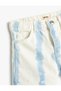 Denim Shorts Mini Tie-Dye Patterned Cotton - 3