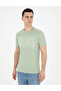 Green Slim Fit Crew Neck T-Shirt 50282064-Vr016 - 3
