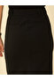 Black Slit Detailed Woven Skirt 50284029-Vr046 - 6