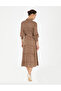 Brown Regular Fit Woven Dress 50284059 -Vr029 - 5
