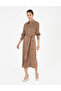 Brown Regular Fit Woven Dress 50284059 -Vr029 - 3
