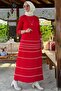 Hayal Knitwear Dress Red - 6