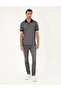 Black Regular Fit Buttoned Polo Collar T-Shirt 50288681-Vr046 - 4