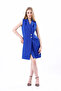 Lined Sleeveless Hürrem Long Jacket Dress | Ckt35288 Cobalt Blue - 7