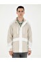 Beige Hooded Spring Seasonal Coat 50288210-Vr011 - 3