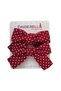 Set of 2 Girls' Bowknot Hair Clips in Red Tone - Ribbon Bow Clip Hair Clip Model-5
