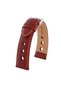 R4129W Leather Strap - Burgundy-White - 24mm