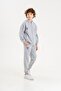 Best Team Printed Hooded Sleeve Leg Zipper Detailed Bottom Top Boy's Tracksuit Set - 2