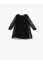 C Satin Peter Pan Collar Lined Heart Patterned Long Sleeve - 2
