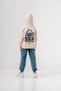 Monster Printed Leg Print Detailed Hooded Boys' Tracksuit Set - 5