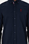 Men's Navy Blue Long Sleeve Shirt 50296687 -Vr033 - 6