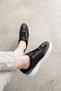 205 Black Smoke Color White Sole Men's Casual Shoes
