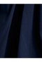 Mini Balloon Skirt with Double Waist Detail, Contrasting Colors, and Bow Detail - 7