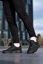 Black Thick Sole Men's Casual Sneakers - 3