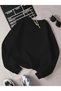 Heart Printed Oversize Ribbed Crew Neck Sweatshirt - 2