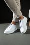 355 White Color White Sole Laceless Casual Men's Sports Shoes - 3