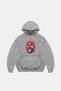 Pink Mask Printed Oversize Unisex Premium Washable White Hoodie