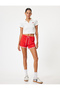 Cotton Polo Collar Cherry Embroidered Ribbed T-Shirt - 2