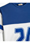 Oversize Sports T-Shirt Print Detailed Short Sleeve Crew Neck - 3