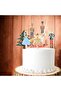 Christmas Themed Nutcracker Ballerina Toothpick Cake Decoration 6 Large Pieces - 3