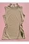 Cotton Lycra Turtleneck Zero Sleeve 3-Piece Skin, Black and White Women's Body - Undershirt - 2