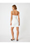Mini Dress Lace Detail Strap Heart Neck Slim Fit - 4
