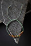 CERTIFIED INDIAN AGATE TIGER EYE HEMATITE NATURAL STONE KNITTING DESIGN BRACELET - 3