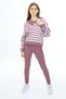 Girl's Striped Triple Tights Set - 2