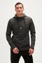 Defense Half-Zip Hoodie Dark Gray Half Zip Hooded Men's Sweatshirt