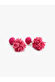 Beaded Dangle Abstract Earrings - 3