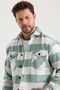Men's Slim Fit Shirt Collar Buttoned Double Pocket Flap Lumberjack Plaid Shirt - 4