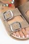 Irene Women's Mink - Silver Buckle with Double Buckles - 3