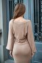 Soft Textured Quality Knitwear Boat Neck Batwing Sleeve Sweater Blouse(Dress Code 100127)-Camel - 6