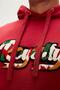Royalty Hoodie Maroon Claret Red Hooded Men's Sweatshirt - 2