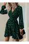 Women's Leopard Print Belted Dress