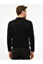Black Slim Fit Polo Neck Basic Knitwear Sweater 50214242-Vr046 - 4