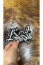 21X6 cm Iron Adhesive Floor Stand Applique - 2
