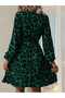 Women's Leopard Print Belted Dress - 3