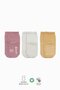 Bistil Organic Seamless 3-Piece Non-Slip Combed Cotton Baby Socks