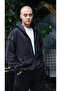 Men's Black Dirty Outer Stitch Detailed Sweatshirt