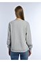 Women's 3 Thread Non-Shardon Crew Neck Sweatshirt Gray Melange - 4